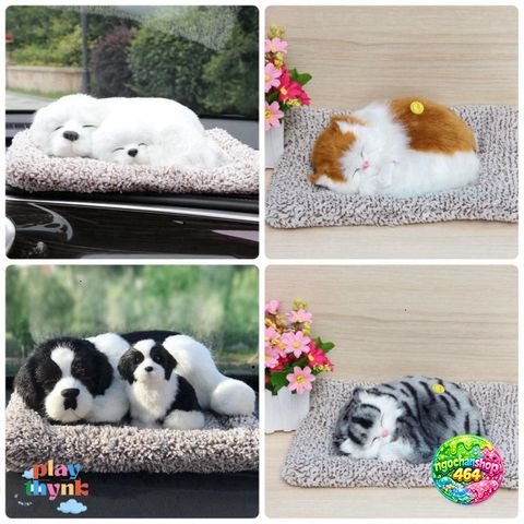 Gấu Bông Khử Mùi Than Hoạt Tính - Đồ Trang Trí Ô Tô Dễ Thương Cho Chó Mèo, An Toàn Cho Sức Khỏe, Kích Thước Lớn 24x20 cm