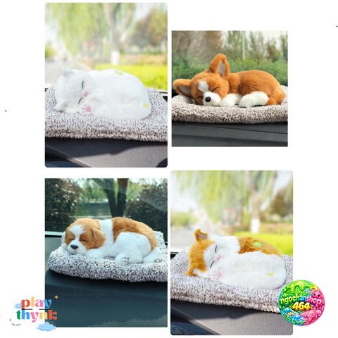 Gấu Bông Khử Mùi Than Hoạt Tính - Đồ Trang Trí Ô Tô Dễ Thương Cho Chó Mèo, An Toàn Cho Sức Khỏe, Kích Thước Lớn 24x20 cm