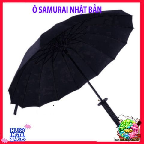 Ô Dù Katana Cán Kiếm Nhật - Thiết Kế Độc Đáo, Thời Trang và Bền Bỉ, Phụ Kiện Che Mưa Cao Cấp, Hình Dáng Samurai Nhật Bản