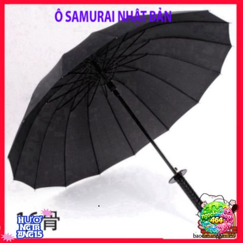 Ô Dù Katana Cán Kiếm Nhật - Thiết Kế Độc Đáo, Thời Trang và Bền Bỉ, Phụ Kiện Che Mưa Cao Cấp, Hình Dáng Samurai Nhật Bản