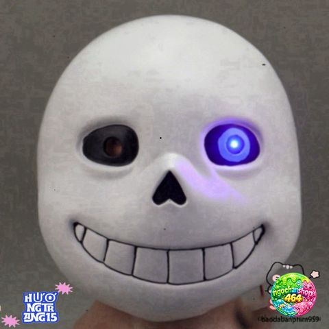 Mặt Nạ Mắt Xanh Undertale Sans - Phụ Kiện Hóa Trang Độc Đáo Cho Tiệc Halloween, Chụp Ảnh, Video Livestream