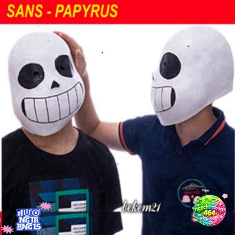 Mặt Nạ Mắt Xanh Undertale Sans - Phụ Kiện Hóa Trang Độc Đáo Cho Tiệc Halloween, Chụp Ảnh, Video Livestream