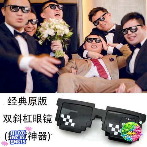 Kính Mát Thug Life Minecraft 6 Cánh Đa Sắc - Kính Râm Thời Trang Nam Nữ Giá Rẻ ABICA 304