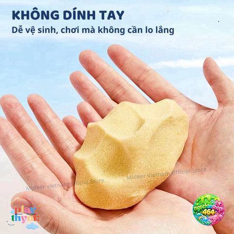 Cát Động Lực Mideer An Toàn Kèm Khuôn Dụng Cụ - Cát Trọng Lực Dẻo Tạo Hình Magic Sand Play Cho Bé 3+