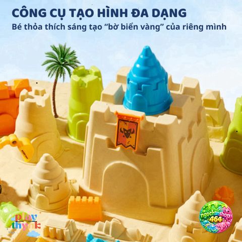 Cát Động Lực Mideer An Toàn Kèm Khuôn Dụng Cụ - Cát Trọng Lực Dẻo Tạo Hình Magic Sand Play Cho Bé 3+