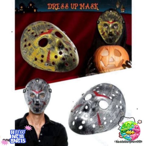Mặt Nạ Hóa Trang Jason Voorhees - Phụ Kiện Halloween Độc Đáo Cho Fan Kinh Dị, Tiệc Hóa Trang & Chụp Hình