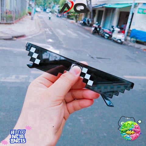 Kính Mắt Thug Life Minecraft - Phụ Kiện Thời Trang Ngầu Cho Game Thủ - Chống Bụi, Chất Liệu ABS Cao Cấp, Dễ Thương