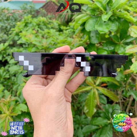 Kính Mắt Thug Life Minecraft - Phụ Kiện Thời Trang Ngầu Cho Game Thủ - Chống Bụi, Chất Liệu ABS Cao Cấp, Dễ Thương