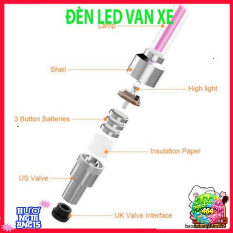 Đèn LED Bánh Xe Đạp - Đèn Tăng An Toàn Cho Xe Đạp, Xe Máy, Ô Tô, Trang Trí Độc Đáo Với Nhiều Màu Sắc Thú Vị