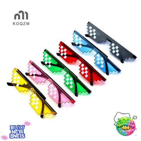 Kính Mát Khảm Retro Độc Đáo - Thiết Kế Thời Trang Cho Game Thủ - Bảo Vệ Mắt Chống Tia UV, Nhiều Màu Sắc
