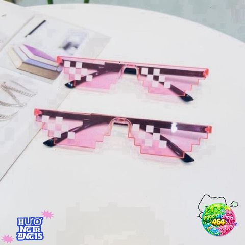 Kính Thug Life 8bit Chống Bụi - Kính Mát Thời Trang Cá Tính Cho Nam Nữ, Hot Trend 2018, Phụ Kiện Chụp Ảnh Nhóm