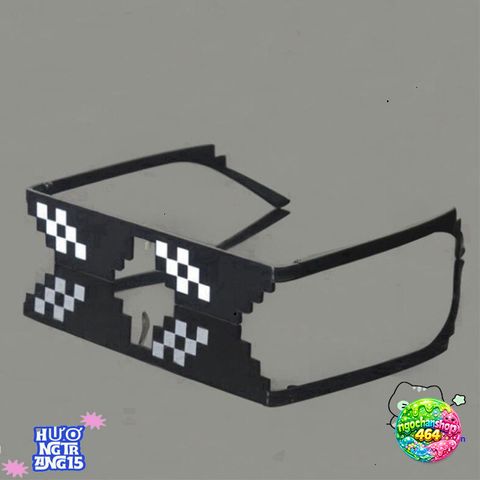 Kính Mắt 8-Bit Thug Life Unisex - Kính Chống Tia UV 400, Thời Trang Độc Đáo Cho Photoshoot Và Đi Bar