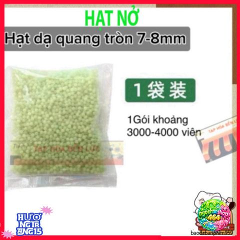 Hạt Nở Đá Quang 7-8mm - Hạt Hút Nước Tỏa Sáng, Đồ Trang Trí Không Gian Lấp Lánh, Sáng Tạo Điểm Nhấn Nội Thất