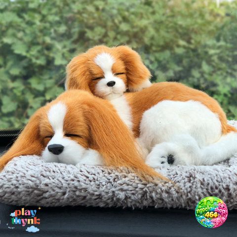 Chó Poodle Bông Xù Nâu 99% Khử Mùi, Lọc Khí - Thú Bông Trang Trí Xe Hơi Đáng Yêu, Phụ Kiện Ô Tô Hút Mùi Than Hoạt Tính