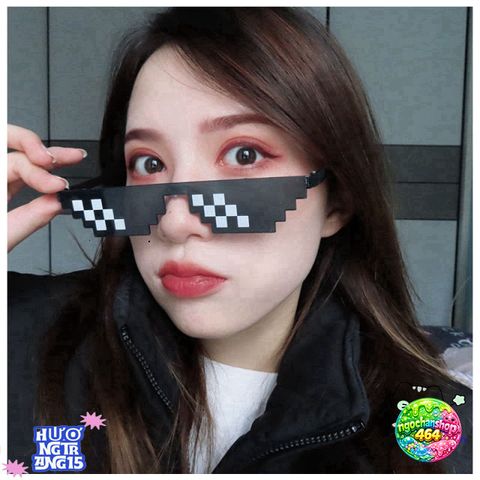 Kính Thug Life Phong Cách Retro - Kính Mát Chống UV Cho Tất Cả Giới Tính - Thời Trang Pixel Disco Nhảy Múa