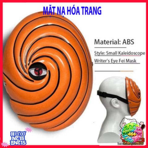 Khẩu Trang Sharingan Sasuke Phát Sáng - Quà Tặng Cosplay Fan Naruto Tobi Uchiha Obito Hấp Dẫn