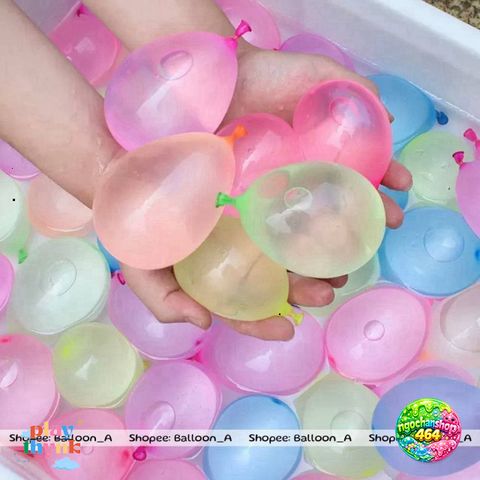 Bộ Bóng Nước 111 Quả - 3 Chùm Vòi Nước Cho Trò Chơi Ngoài Trời và Chụp Kỷ Yếu Bé Yêu