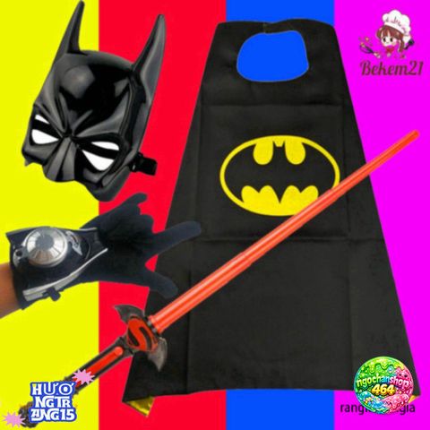 Bộ Đồ Siêu Anh Hùng Cho Trẻ Em - Áo Choàng Batman, Spider-Man, Iron Man, Hulk, Captain America, Thời Trang Hóa Trang, Chất Liệu Thoải Mái