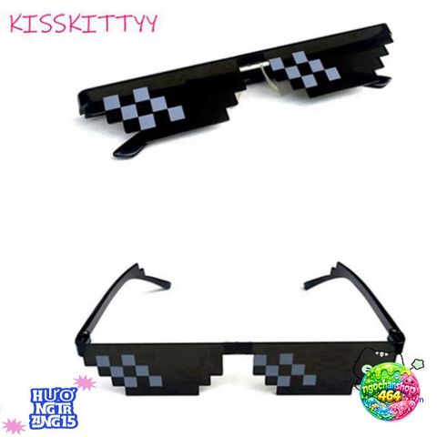 Kính Mát 8-Bit MLG Thug Life - Kính Chống UV 400 cho Gamer, Phong Cách Thời Trang Unisex, Hàng Chính Hãng