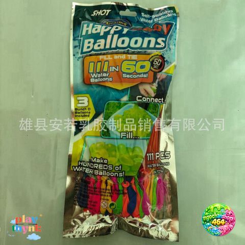 Túi Bóng Nước 37ml - Chùm Bóng Bay Đầy Màu Sắc, Vui Chơi Mát Lạnh Để Tổ Chức Trận Chiến Nước Mùa Hè Sôi Động