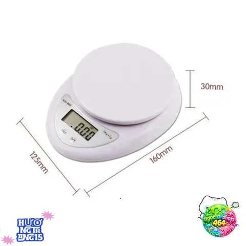 Cân điện tử BA499 - Cân tiểu ly chính xác 1g đến 5kg, màn hình LCD, sensor cao cấp, hoàn hảo cho nhà bếp và làm bánh