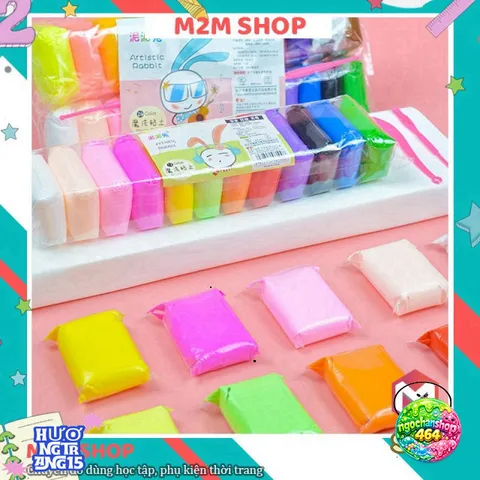 Đất Nặn Siêu Nhẹ An Toàn Cho Bé - Bộ 12/24/36 Món Đất Sét Nặn Tự Khô ...