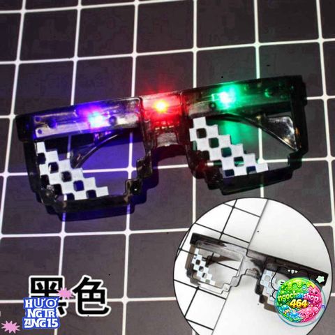 Kính Mắt LED 6 Chấm MineCRAFT Thuglife - Phong Cách Thời Trang Độc Đáo, Đèn Nhiều Màu Sắc, Hot Trend 2021