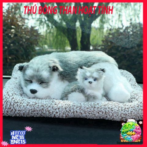 Thú Nhồi Cún Khử Mùi - Bông Than Hoạt Tính Lọc Không Khí Thiết Kế Dễ Thương Cho Ô Tô và Không Gian Sống