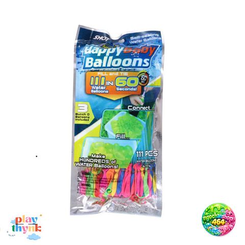 Thiết Bị Bóng Bay Nước Y6B - Trò Chơi Mùa Hè Cho Trẻ Em - 111 Quả Bóng & 3 Chùm Lắp Đặt Nhẹ Nhàng