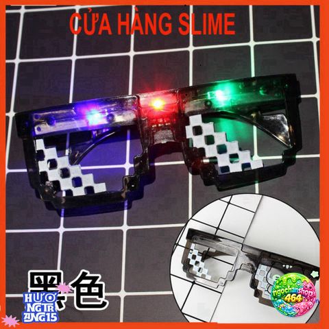 Kính Mắt Thời Trang LED MINECRAFT 6 Chấm - Kính Thug Life Độc Đáo Dành Cho Fan Game, Phong Cách Cool Ngầu