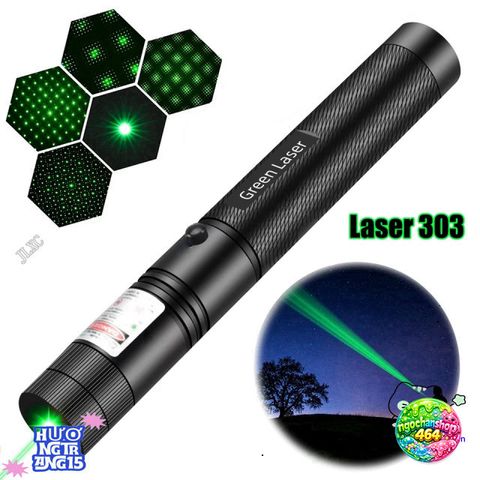 Bút Laser 303 Đèn Laze Hiện Đại - Chiếu Xa 1.5-2km, Sạc Nhanh USB-C, Phù Hợp Học Tập và Giải Trí