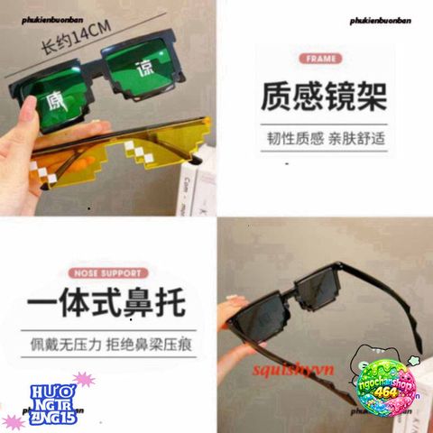 Kính Gương Thug Life 6 Chấm - Phụ Kiện Thời Trang Độc Lạ, Siêu Ngầu và Nhiều Màu Cho Gamer