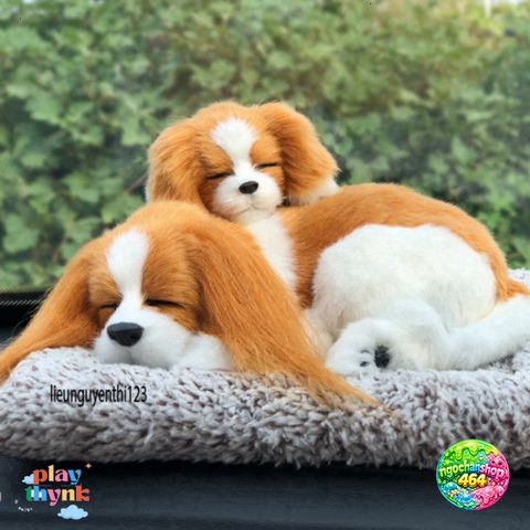 Gấu Bông Chó Poodle Xù Nâu - Phụ Kiện Khử Mùi Than Hoạt Tính Trang Trí Ô Tô Đáng Yêu và Thú Vị