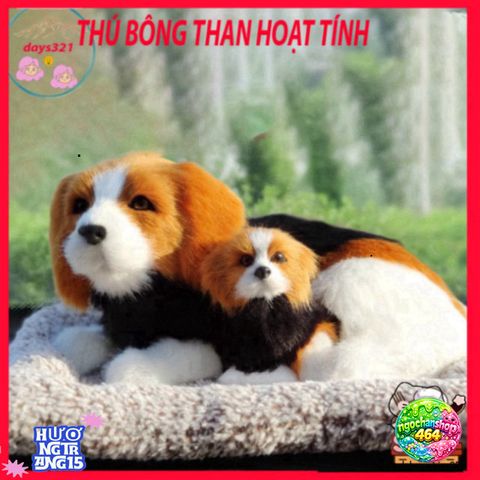Túi Bông Hình Cún Đôi Đen Vàng - Khử Mùi, Lọc Không Khí Xe Hơi & Thú Cưng - Phụ Kiện Dễ Thương Cho Không Gian Sống Trong Lành