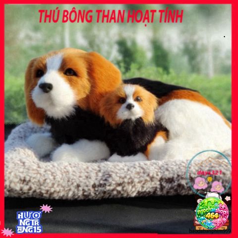 Túi Bông Hình Cún Đôi Đen Vàng - Khử Mùi, Lọc Không Khí Xe Hơi & Thú Cưng - Phụ Kiện Dễ Thương Cho Không Gian Sống Trong Lành