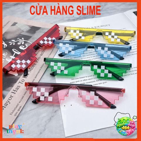Kính Thuglife MINECRAFT - Kính Mát 6 Chấm Nhiều Màu Sắc Thời Trang, Phong Cách Cute Dành Cho Nam Nữ, Hot Trend 2021