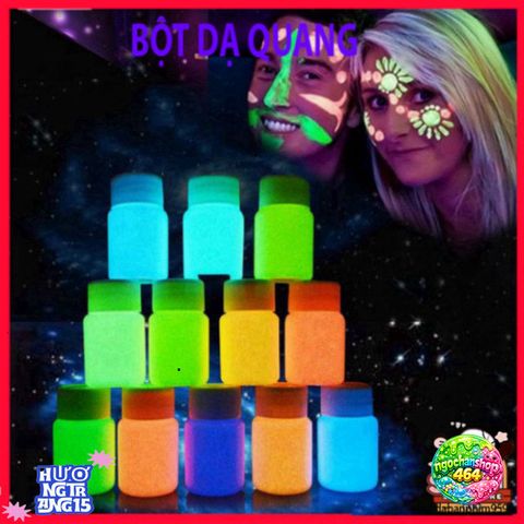 Bột Dạ Quang MS40 5g - Phát Sáng Trong Bóng Tối, Tạo Hiệu Ứng Nghệ Thuật Cho Slime và DIY, An Toàn và Thân Thiện Với Môi Trường