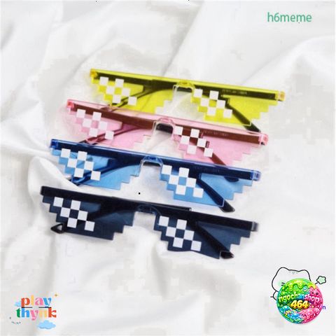 Kính Mát Vuông Thug Life Hài Hước Unisex - Phong Cách Hip Hop Thời Trang Cho Nam Nữ