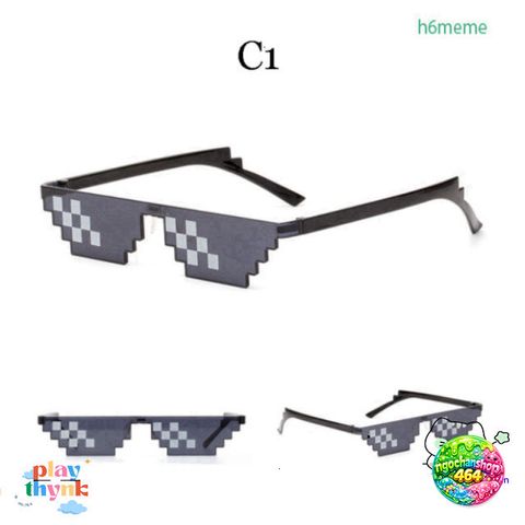 Kính Mát Vuông Thug Life Hài Hước Unisex - Phong Cách Hip Hop Thời Trang Cho Nam Nữ