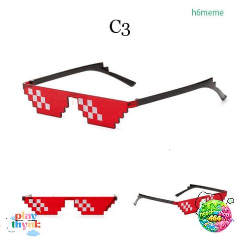 Kính Mát Vuông Thug Life Hài Hước Unisex - Phong Cách Hip Hop Thời Trang Cho Nam Nữ