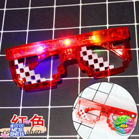 Kính Thuglife 6 Chấm MINECRAFT LED Nhiều Màu Sắc - Kính Mắt Thời Trang Độc Đáo Dành Cho Người Sáng Tạo