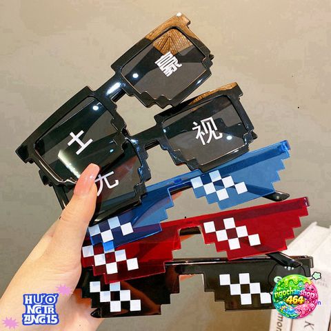 Kính Mắt Thuglife 6 Chấm MINECRAFT - Gọng Thời Trang Độc Đáo Nhiều Màu Sắc Cho Nam Nữ, Hot Trend 2021