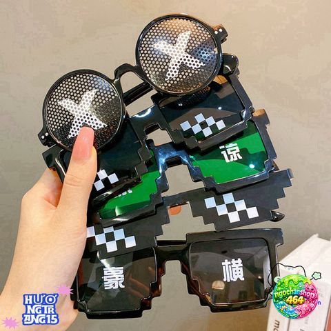 Kính Mắt Thuglife 6 Chấm MINECRAFT - Gọng Thời Trang Độc Đáo Nhiều Màu Sắc Cho Nam Nữ, Hot Trend 2021