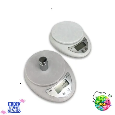 Cân Điện Tử Mini 5kg Độ Chính Xác Cao - Cân Tiểu Ly Nhà Bếp Định Lượng 1g-5kg với Màn Hình LCD và Pin Tặng Kèm