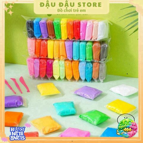 Đất Sét Nhật Bản Softclay Tự Khô Cao Cấp - Bộ 36 Màu Sáng Tạo Trang Trí & Nặn Mô Hình Cho Trẻ Em