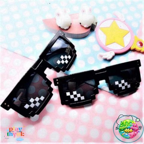 Kính Mắt Thug Life 6 Chấm - Phụ Kiện Thời Trang Độc Đáo, Phong Cách Game và Nghệ Thuật, Phiên Bản T6 Mới Nhất