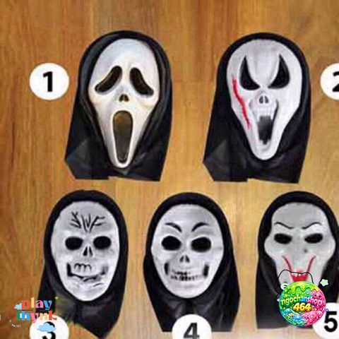 Mặt Nạ Halloween Ma Trắng - Phụ Kiện Hóa Trang Lễ Hội Cho Người Lớn và Trẻ Em, Đẹp và Độc Đáo