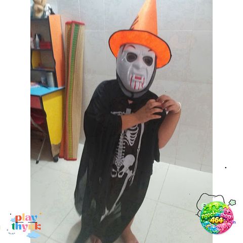 Mặt Nạ Halloween Ma Trắng - Phụ Kiện Hóa Trang Lễ Hội Cho Người Lớn và Trẻ Em, Đẹp và Độc Đáo