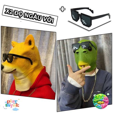 Mặt Nạ Halloween Phù Thủy Đầu Cá Xanh - Silicone Không Độc Hại, Hóa Trang Quái Vật Vui Nhộn, Đạo Cụ Cosplay