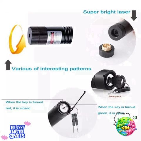 Đèn Pin Laser 303 - Đèn Chiếu Ánh Sáng Xanh Lục Thông Minh, Pin Sạc, Đa Chế Độ Cho Du Lịch và Giảng Dạy